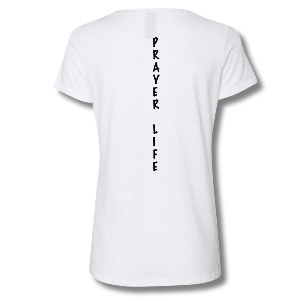 Pray like your life depends on it -White Tee