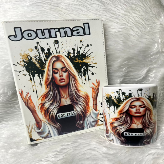 Mug and noteJournal combo
