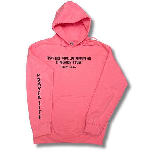 Pink Panther Pray Like Your Life Depends on it Hoodie